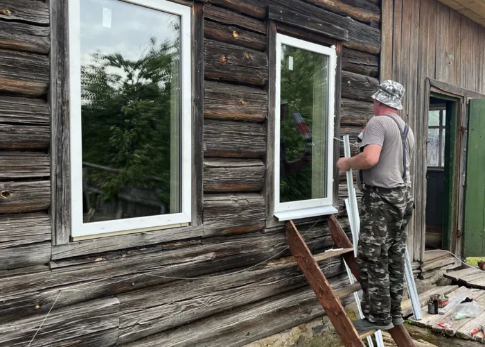 Установка окон в старую коробку
