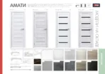 Межкомнатная дверь "АМАТИ" М1 (Матовое стекло) — изображение 3